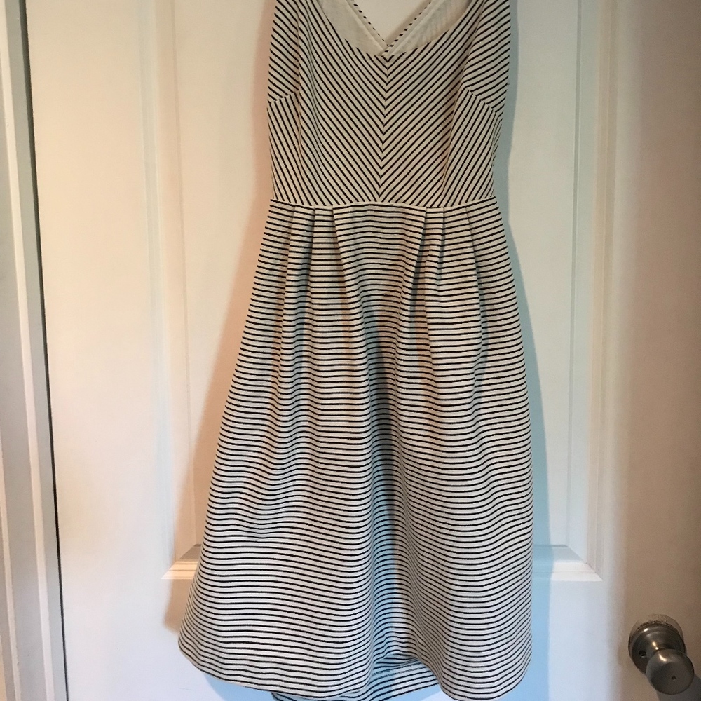 Anthropologie Striped Flare Dress